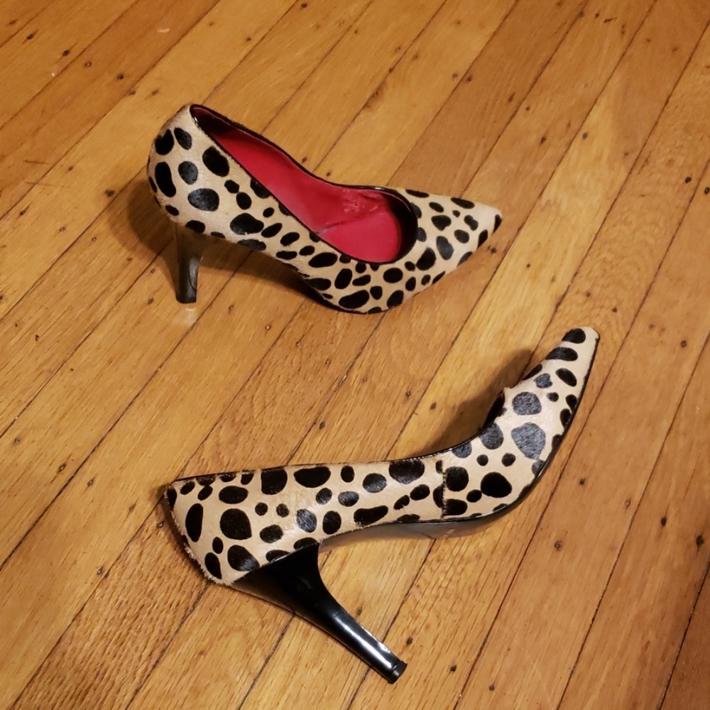 Nine West leopard print pumps size 10
